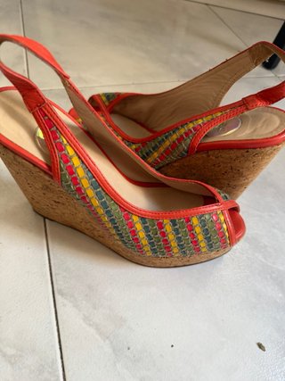 Sandalias Talla 37 Multicolor Naranja