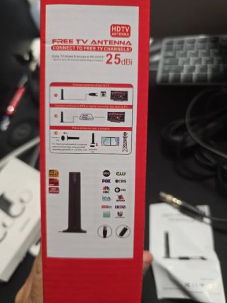 Antena TV Interior HDTV 25dBi (TDT Gratis)