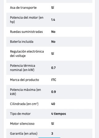 Generador Gasolina 700W Monofásico