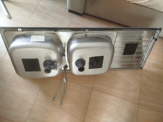 Fregadero doble acero inoxidable