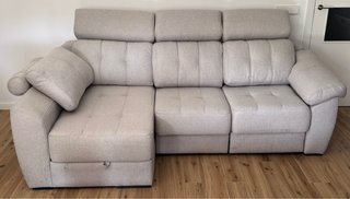 Sofá Cama Chaise Longue Gris