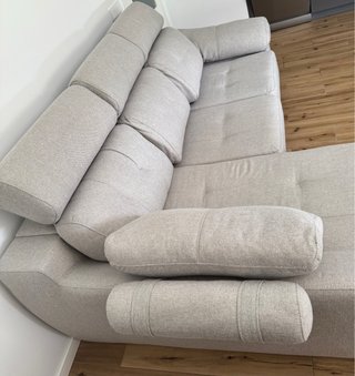 Sofá Cama Chaise Longue Gris