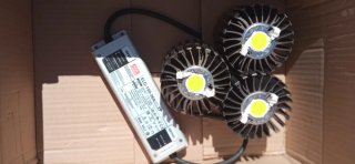Foco LED Cultivo COB + Driver Mean Well ELG-150-36