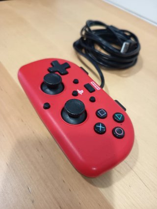 Mandos Hori Wired Mini Gamepad  Negro y Rojo