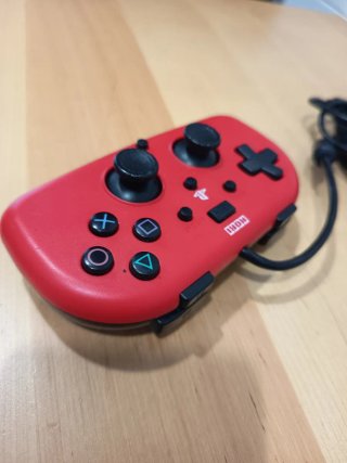 Mandos Hori Wired Mini Gamepad  Negro y Rojo
