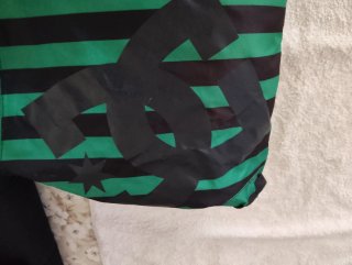 Giubbotto uomo DC Shoes righe verdi/nere