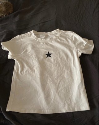 T-shirt Stella cropped bianca baby tee