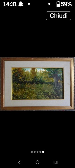 Vecchio quadro dipinto ad olio M.Volpe