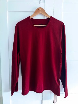 Camiseta Boss Manga Larga Burdeos Talla L