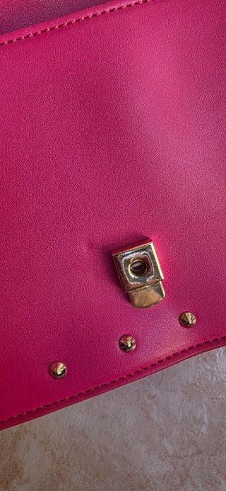 Borsa Versace Jeans Couture Rosa con Catena Oro