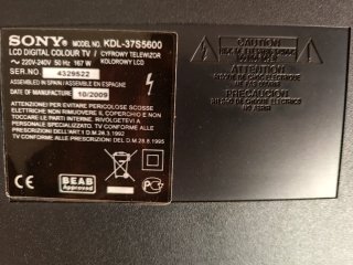 TV Sony Bravia 42 Negra con mando