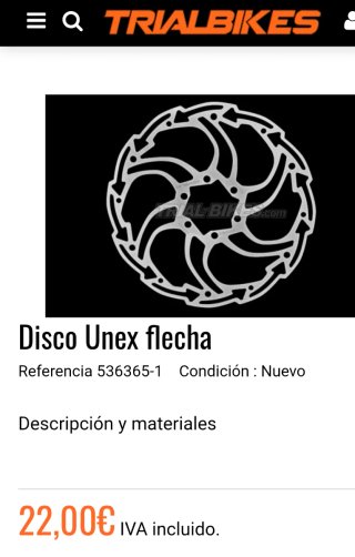 Discos de Freno 160mm