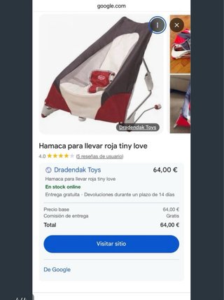 Hamaca para bebé Tiny Love