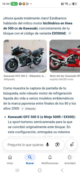 Kawasaki GPZ 500 S - Moto Deportiva