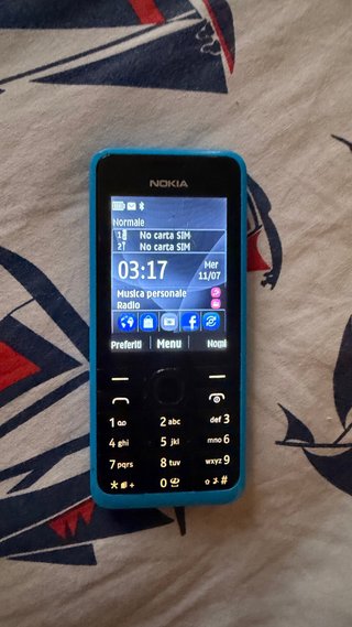 Nokia 301 Blu/Ciano