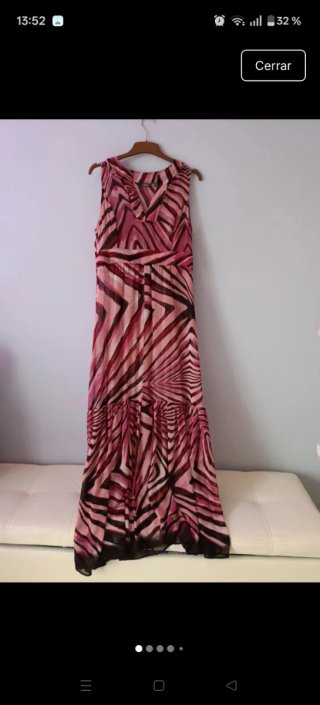 Vestido estampado talla S