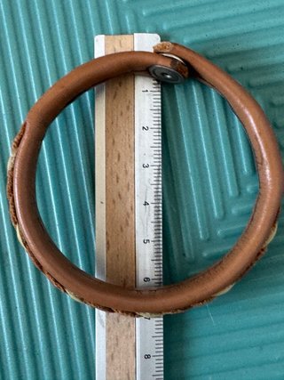 Braccialetto intrecciato cuoio