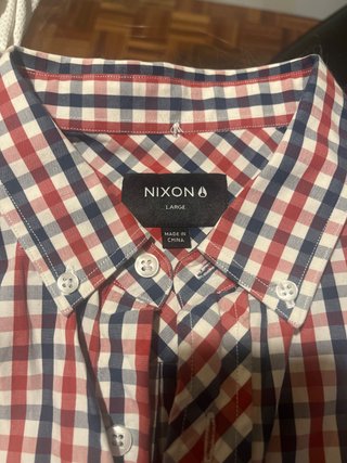 Camisa Nixon Cuadros Talla L