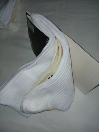 Lote 10 Medias Fútbol Blancas Macron XL nuevas