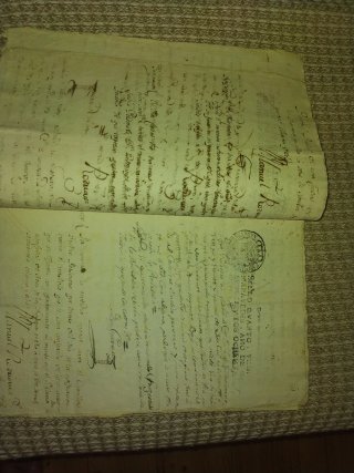 Documento Año 1788 Josef de Villanisencio