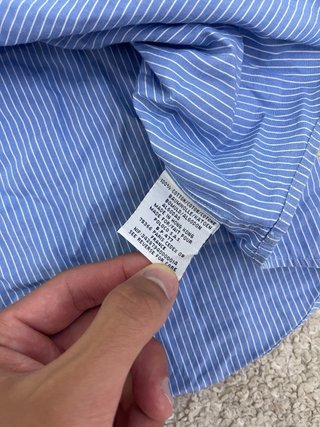 Camisa Polo Ralph Lauren Azul Rayas Talla XL