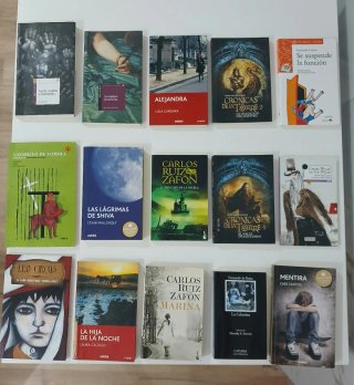 Lote 15 NOVELAS para alumnos ESO y bachillerato
