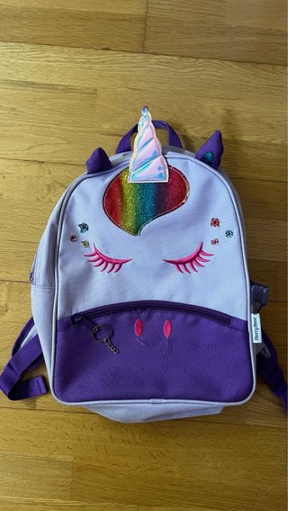 Mochila Unicornio Morada Brillante