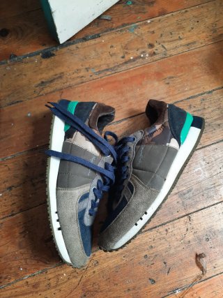 Zapatillas Pepe Jeans Hombre Beige/Azul