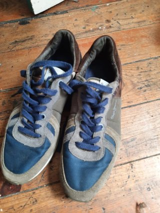 Zapatillas Pepe Jeans Hombre Beige/Azul