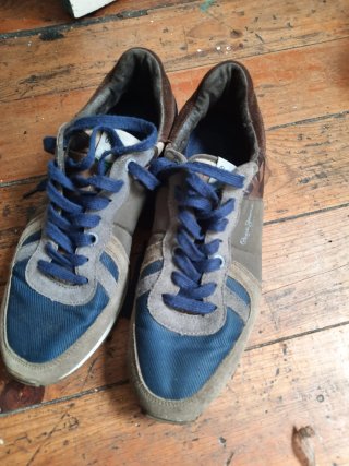 Zapatillas Pepe Jeans Hombre Beige/Azul