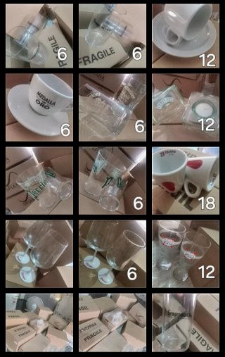 Lote de vasos y tazas