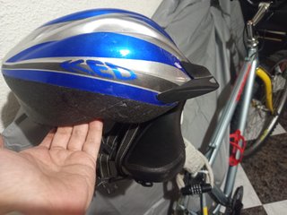 CASCO BICICLETA PATINETE AJUSTABLE 57-62 CM AZUL