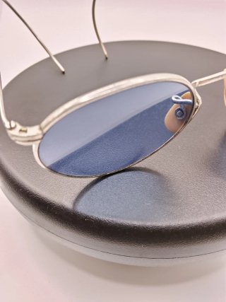 Gafas de sol Vintage Montura Flexible Azul/Plata