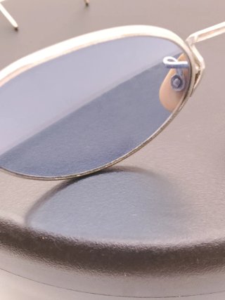 Gafas de sol Vintage Montura Flexible Azul/Plata