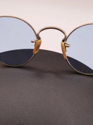 Gafas de sol Vintage Montura Flexible Azul/Plata