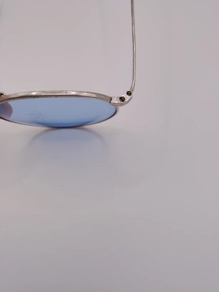 Gafas de sol Vintage Montura Flexible Azul/Plata