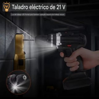 Taladro Atornillador Inalámbrico (2 Baterías)