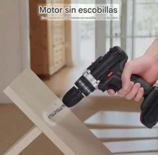 Taladro Atornillador Inalámbrico (2 Baterías)