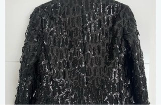 Chaqueta negra lentejuelas talla única