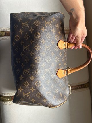 Bolso Tote Louis Vuitton Marrón Speedy 35
