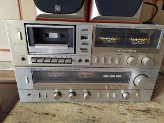 Sanyo RD 303 Cassette Deck y DCA 303 Amplificador