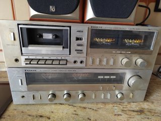 Sanyo RD 303 Cassette Deck y DCA 303 Amplificador