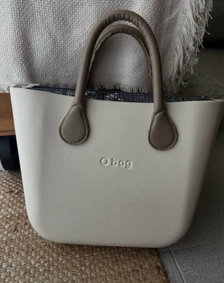 O Bag mini blanco roto
