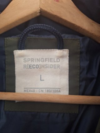 Plumífero Springfield azul y verde