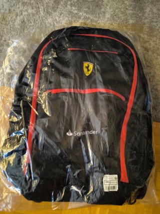 Mochila Ferrari Puma Santander Negra Roja