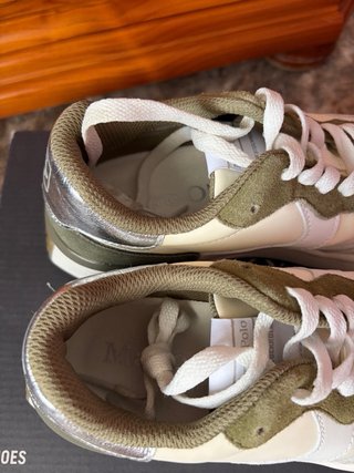 Marc O'Polo Sneakers Talla 38 Caqui/Blanco/Plata