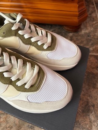 Marc O'Polo Sneakers Talla 38 Caqui/Blanco/Plata