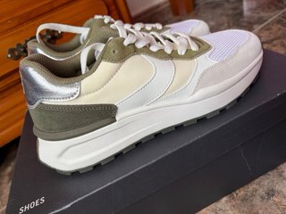 Marc O'Polo Sneakers Talla 38 Caqui/Blanco/Plata