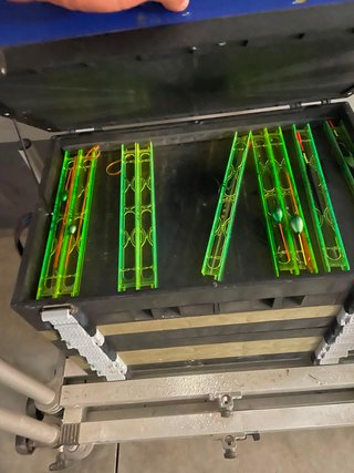 Plataforma de pesca con ruedas