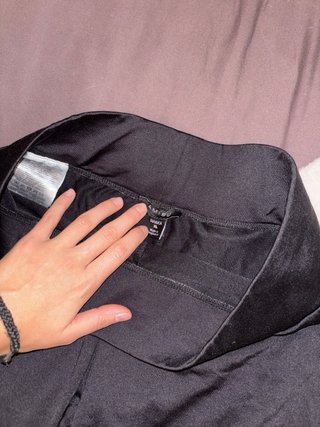 Short ciclista negro cintura alta